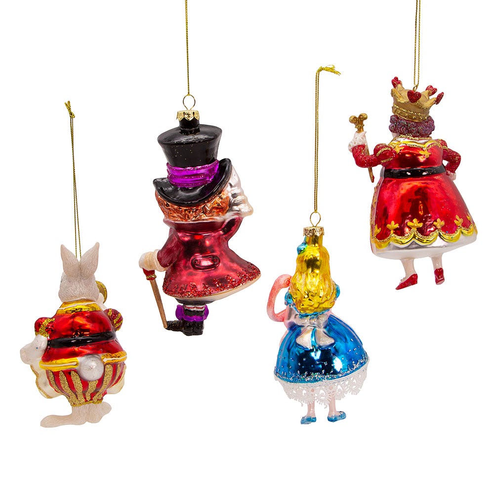 Kurt Adler 5-5.5-Inch Noble Gems™ Glass Wonderland Gift Set, 4-Piece Set